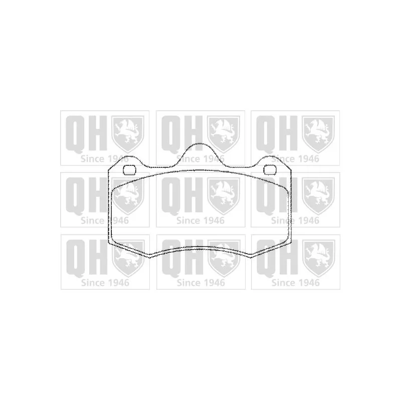 Jeu de 4 plaquettes de frein avant QUINTON HAZELL BP1298