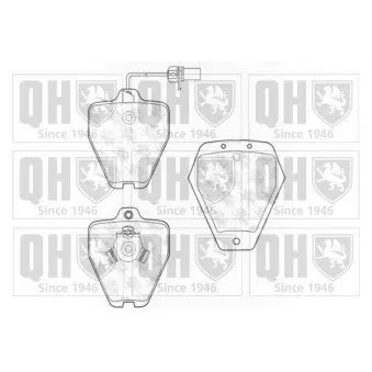 Jeu de 4 plaquettes de frein avant QUINTON HAZELL BP1299