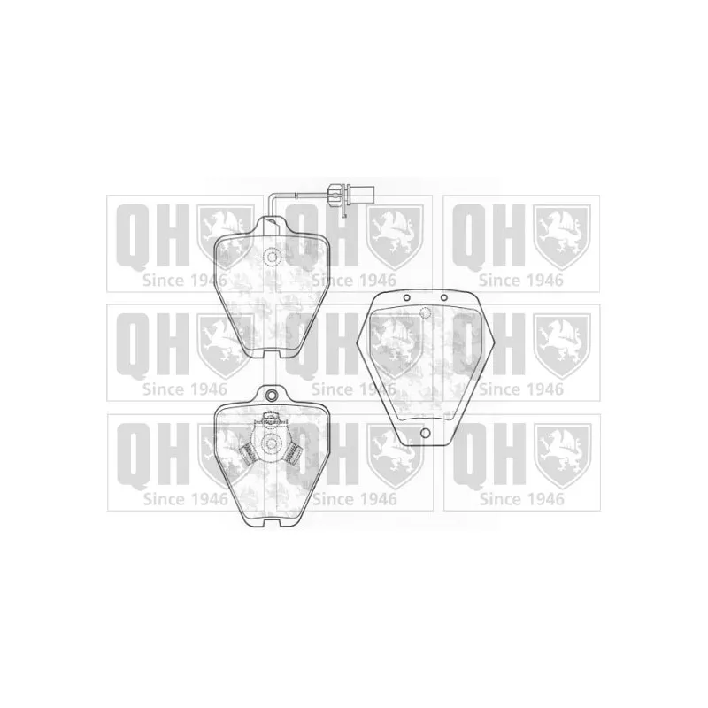 Jeu de 4 plaquettes de frein avant QUINTON HAZELL BP1299