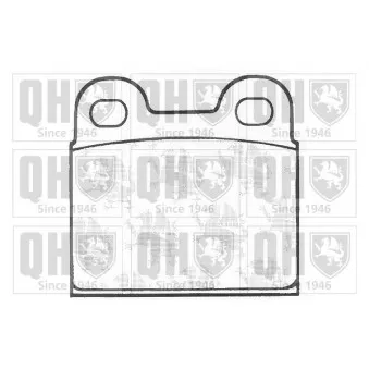 Jeu de 4 plaquettes de frein arrière QUINTON HAZELL BP130
