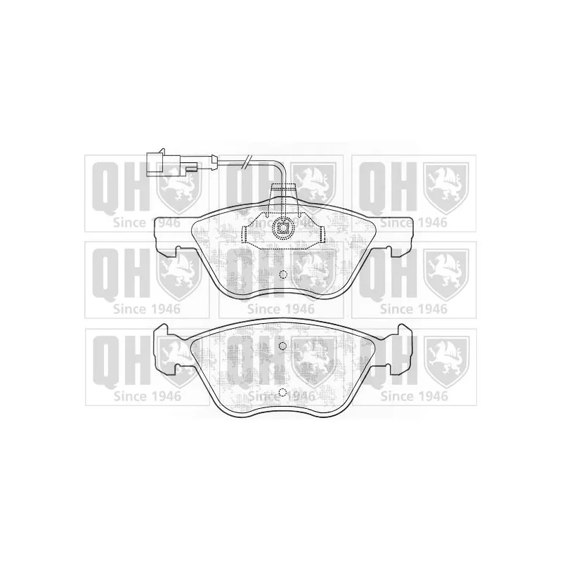 Jeu de 4 plaquettes de frein avant QUINTON HAZELL BP1303