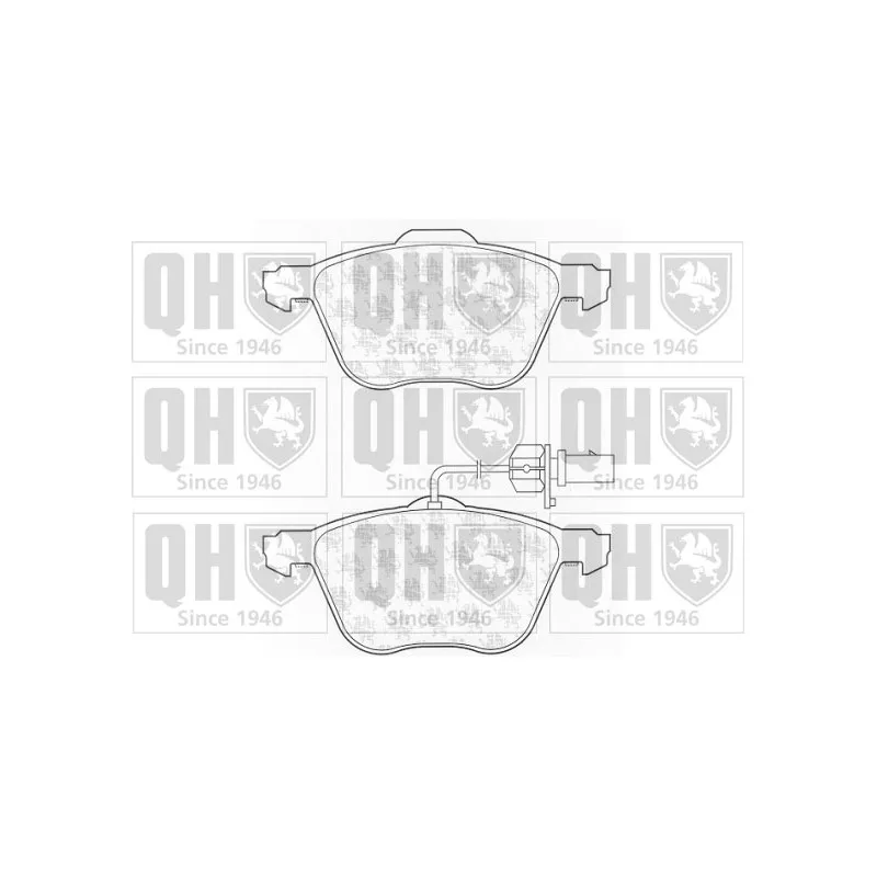 Jeu de 4 plaquettes de frein avant QUINTON HAZELL BP1313