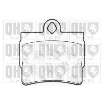 Jeu de 4 plaquettes de frein arrière QUINTON HAZELL BP1314