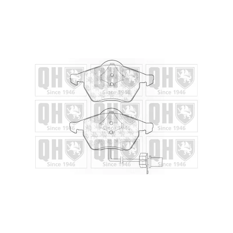 Jeu de 4 plaquettes de frein avant QUINTON HAZELL BP1324