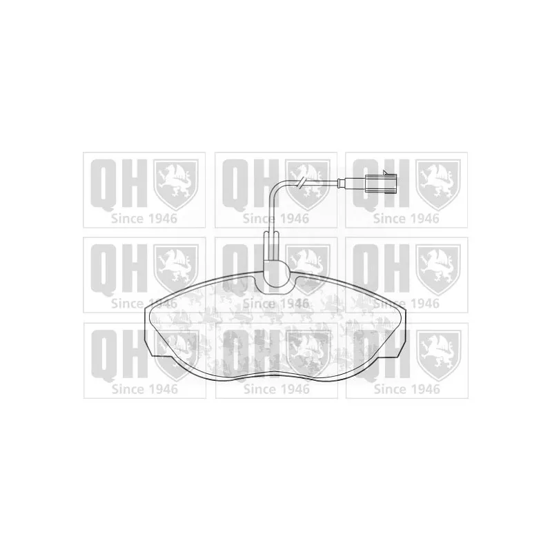 Jeu de 4 plaquettes de frein avant QUINTON HAZELL BP1329