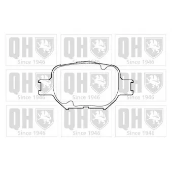 Jeu de 4 plaquettes de frein avant QUINTON HAZELL BP1349