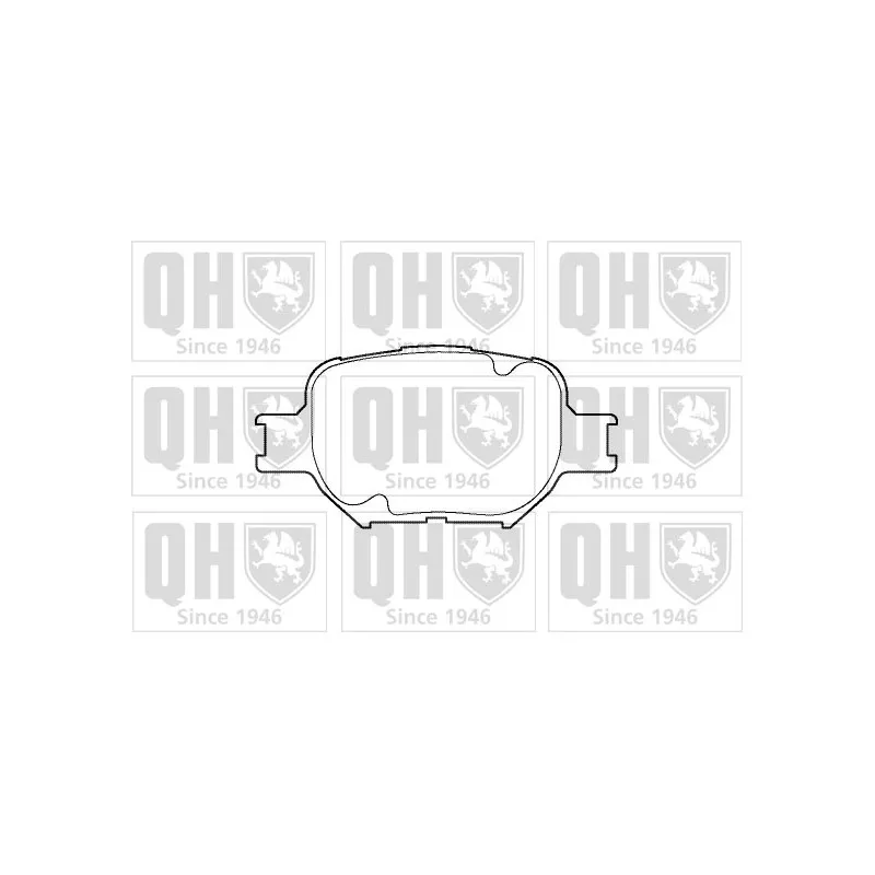 Jeu de 4 plaquettes de frein avant QUINTON HAZELL BP1349