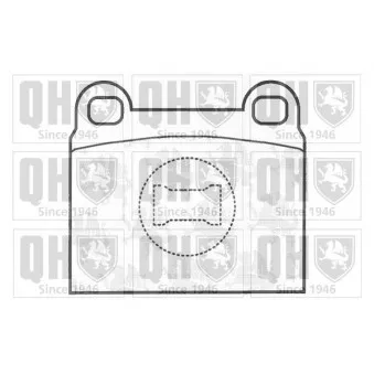 Jeu de 4 plaquettes de frein avant QUINTON HAZELL BP136