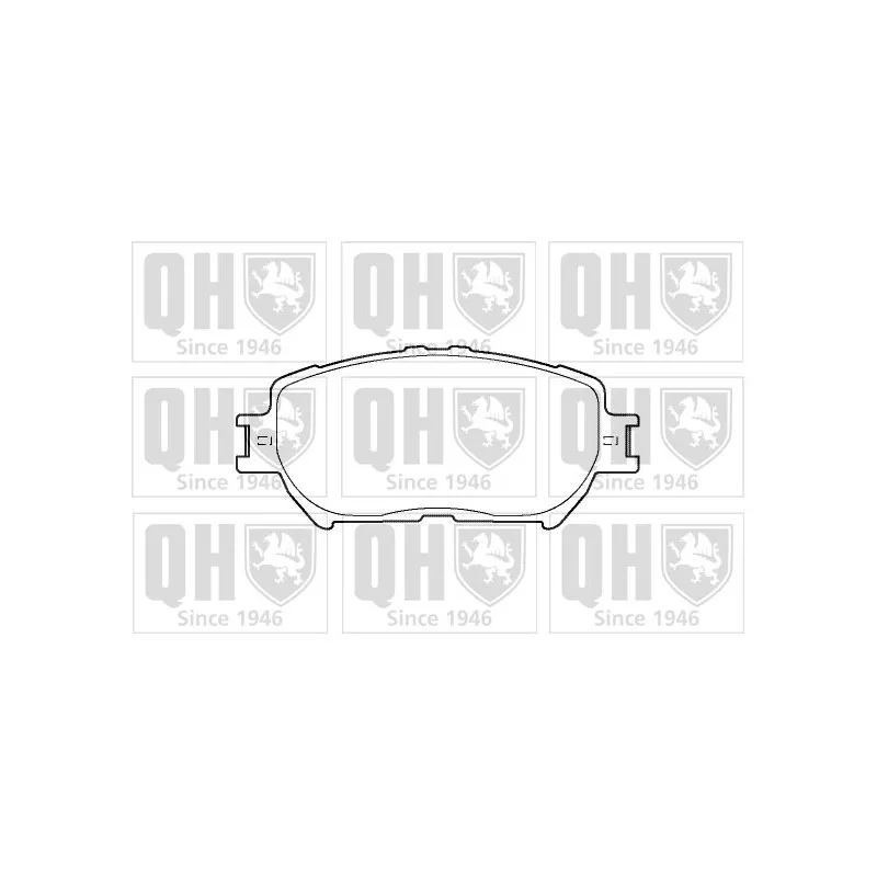 Jeu de 4 plaquettes de frein avant QUINTON HAZELL BP1373