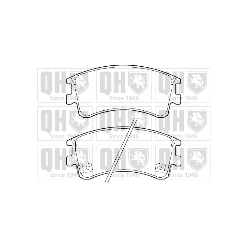 Jeu de 4 plaquettes de frein avant QUINTON HAZELL BP1378