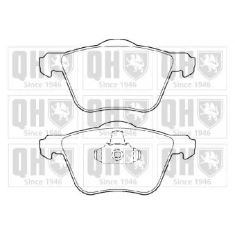 Jeu de 4 plaquettes de frein avant QUINTON HAZELL BP1396