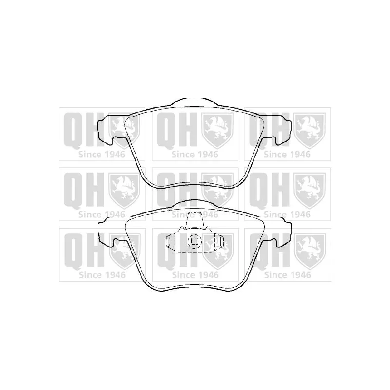 Jeu de 4 plaquettes de frein avant QUINTON HAZELL BP1396
