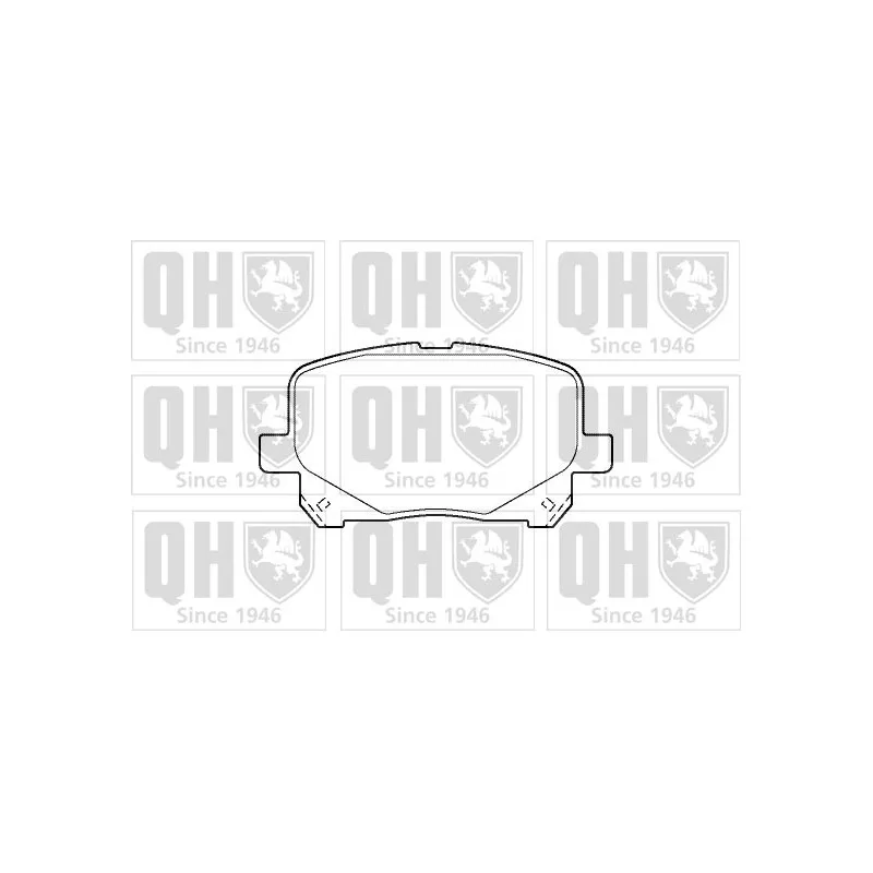 Jeu de 4 plaquettes de frein avant QUINTON HAZELL BP1405