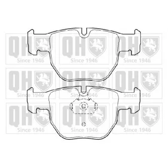Jeu de 4 plaquettes de frein avant QUINTON HAZELL BP1410