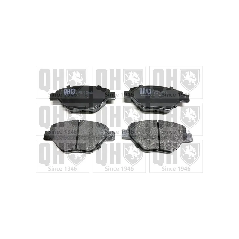 Jeu de 4 plaquettes de frein avant QUINTON HAZELL BP1415