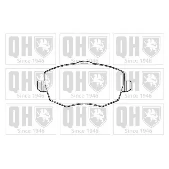 Jeu de 4 plaquettes de frein avant QUINTON HAZELL BP1429