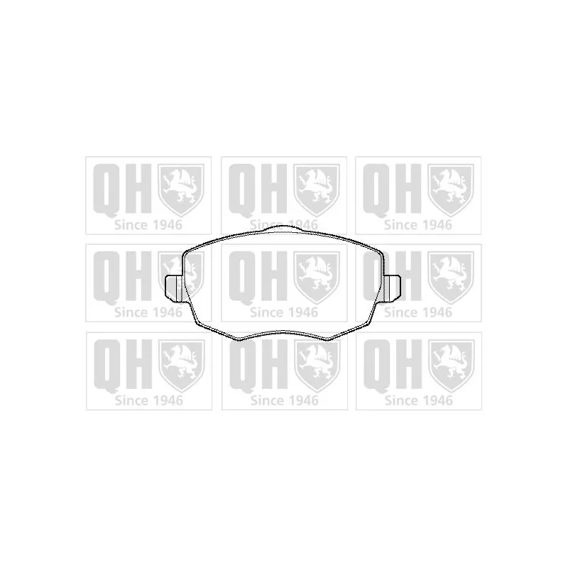 Jeu de 4 plaquettes de frein avant QUINTON HAZELL BP1429
