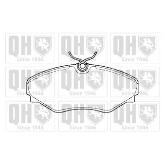 Jeu de 4 plaquettes de frein avant QUINTON HAZELL BP1440