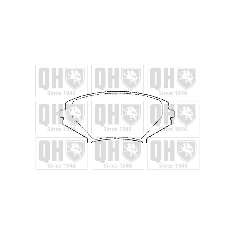 Jeu de 4 plaquettes de frein avant QUINTON HAZELL BP1460