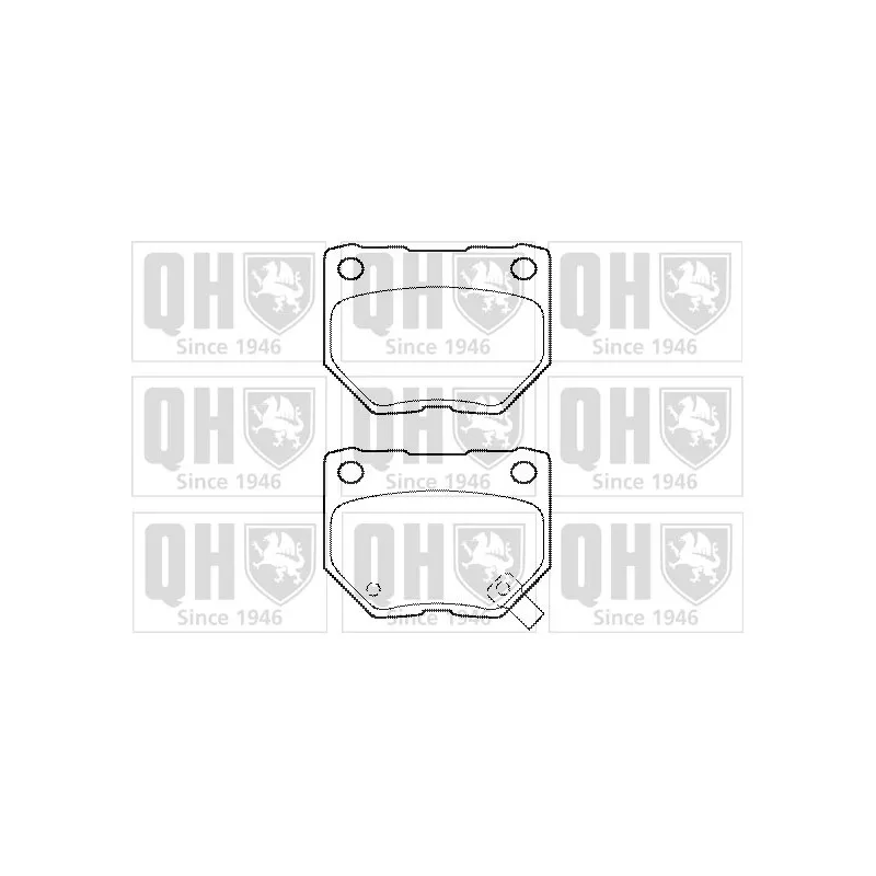 Jeu de 4 plaquettes de frein arrière QUINTON HAZELL BP1462