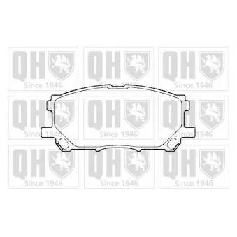 Jeu de 4 plaquettes de frein avant QUINTON HAZELL BP1467