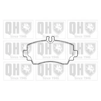 Jeu de 4 plaquettes de frein avant QUINTON HAZELL BP1469