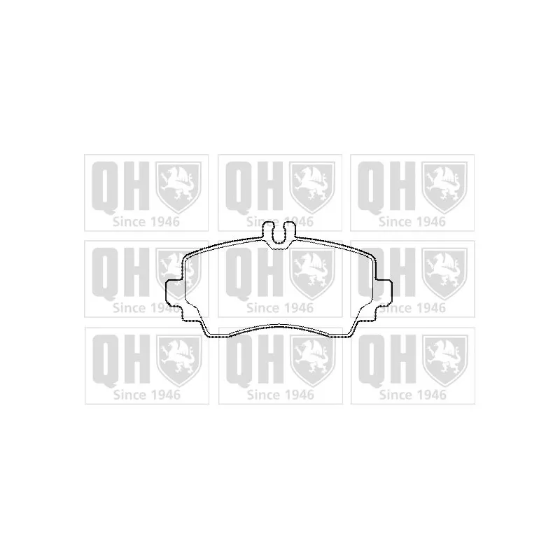 Jeu de 4 plaquettes de frein avant QUINTON HAZELL BP1469