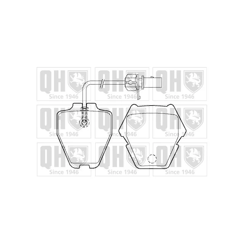 Jeu de 4 plaquettes de frein avant QUINTON HAZELL BP1488