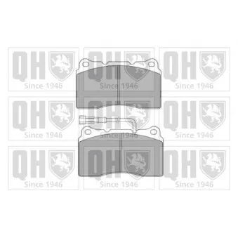 Jeu de 4 plaquettes de frein avant QUINTON HAZELL BP1501