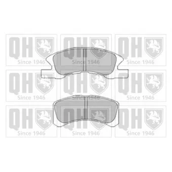 Jeu de 4 plaquettes de frein avant QUINTON HAZELL BP1507