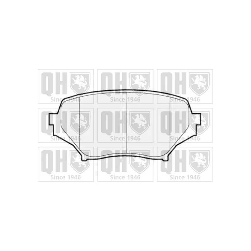 Jeu de 4 plaquettes de frein avant QUINTON HAZELL BP1522