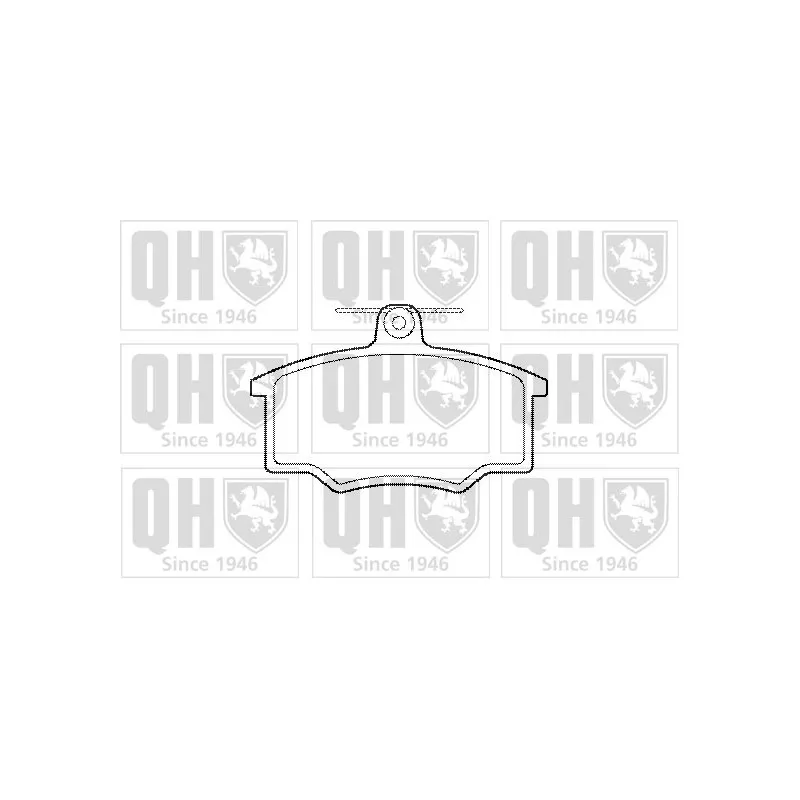 Jeu de 4 plaquettes de frein avant QUINTON HAZELL BP153