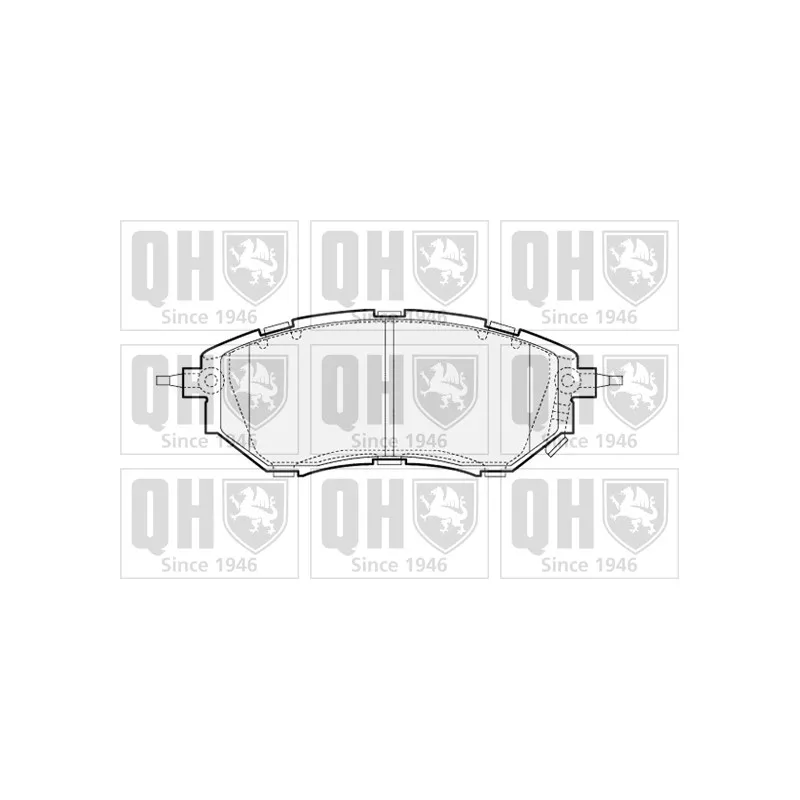 Jeu de 4 plaquettes de frein avant QUINTON HAZELL BP1543