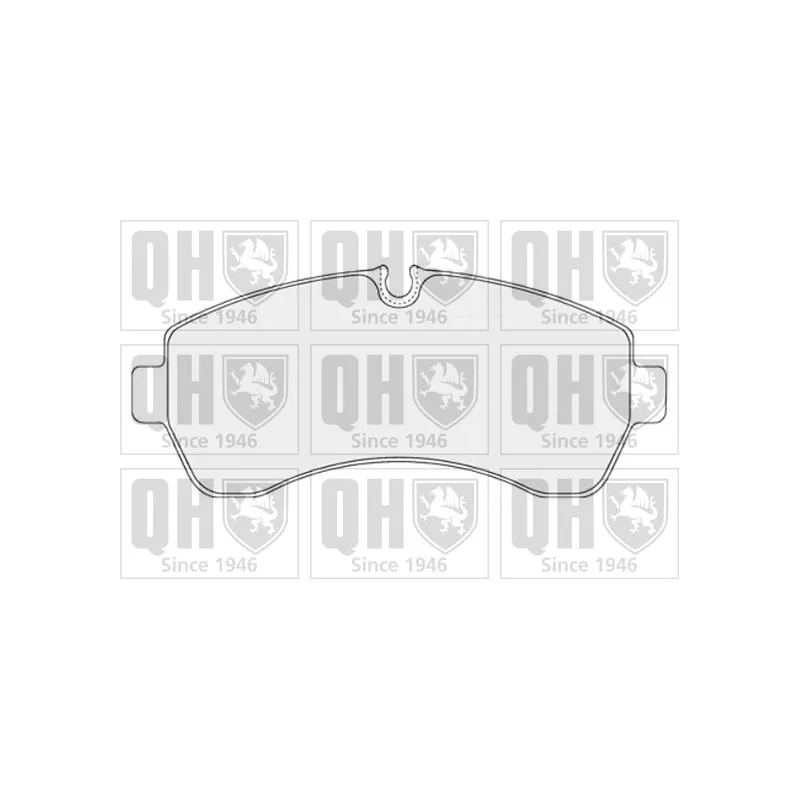 Jeu de 4 plaquettes de frein avant QUINTON HAZELL BP1554