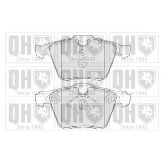Jeu de 4 plaquettes de frein avant QUINTON HAZELL BP1559