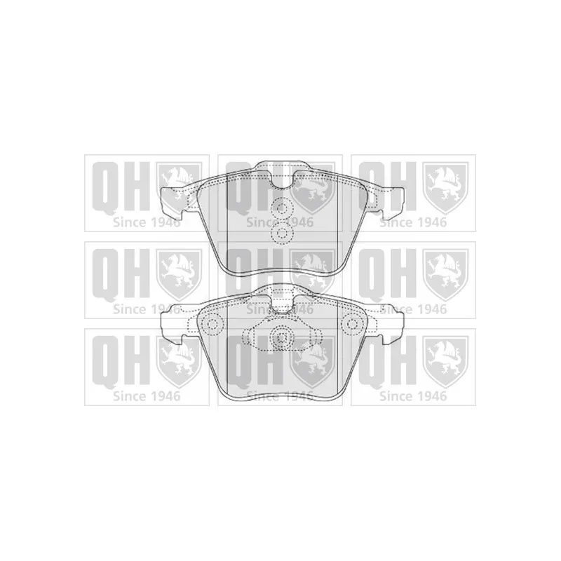 Jeu de 4 plaquettes de frein avant QUINTON HAZELL BP1559