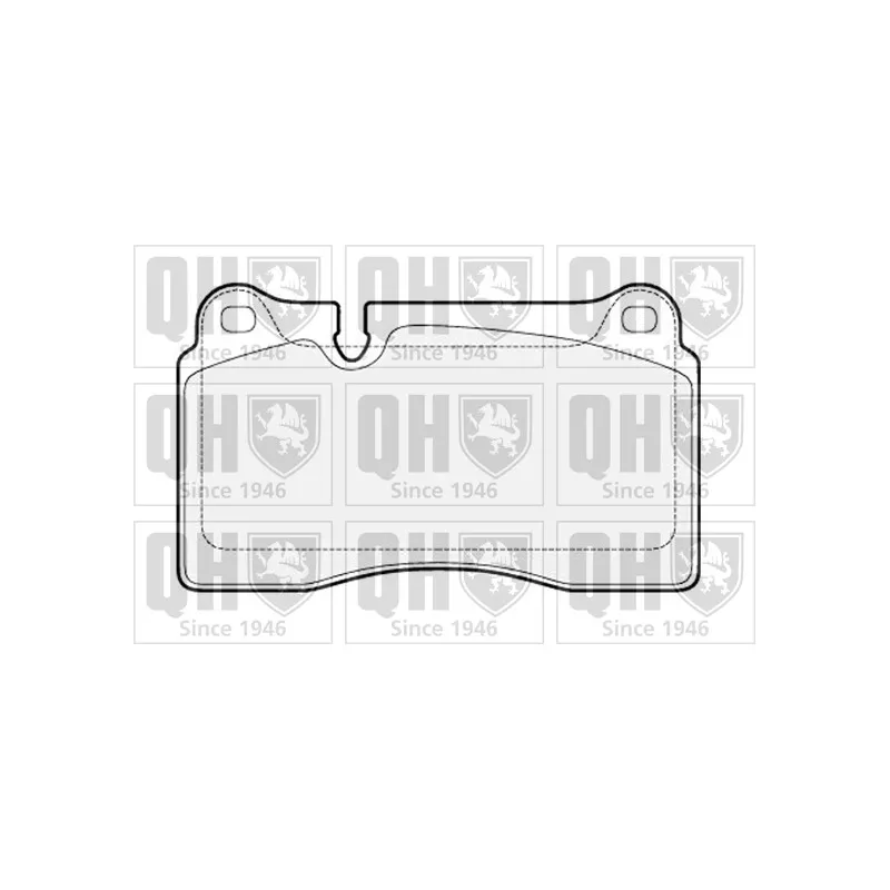 Jeu de 4 plaquettes de frein avant QUINTON HAZELL BP1566
