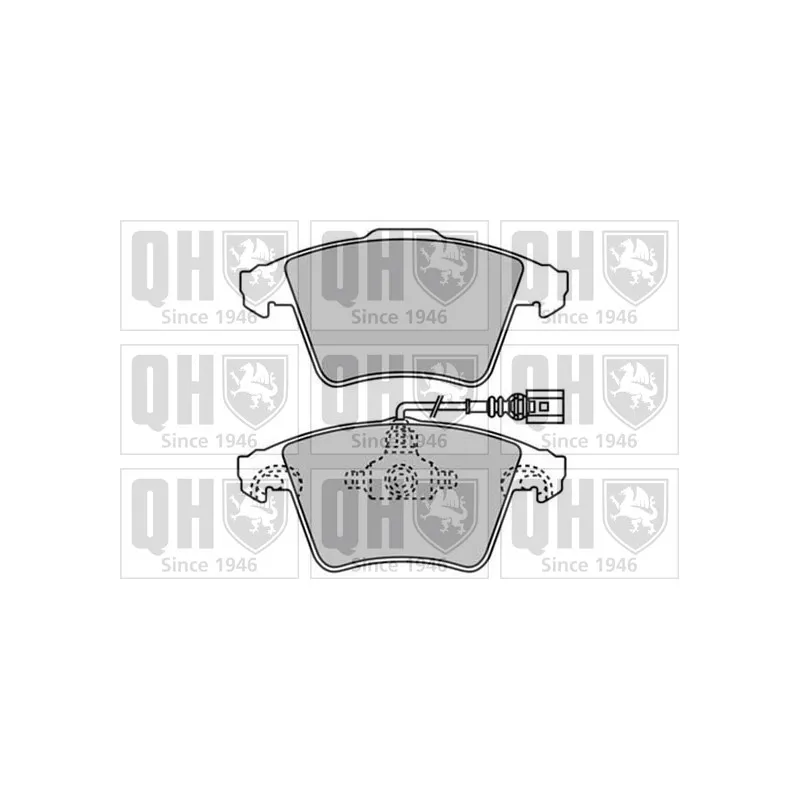 Jeu de 4 plaquettes de frein avant QUINTON HAZELL BP1568