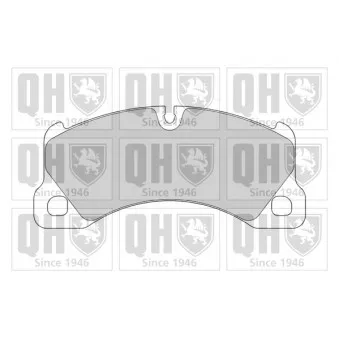 Jeu de 4 plaquettes de frein avant QUINTON HAZELL BP1570
