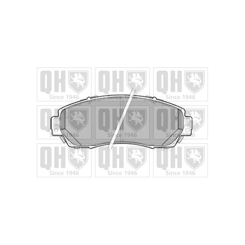 Jeu de 4 plaquettes de frein avant QUINTON HAZELL BP1589