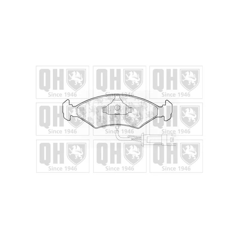 Jeu de 4 plaquettes de frein avant QUINTON HAZELL BP160