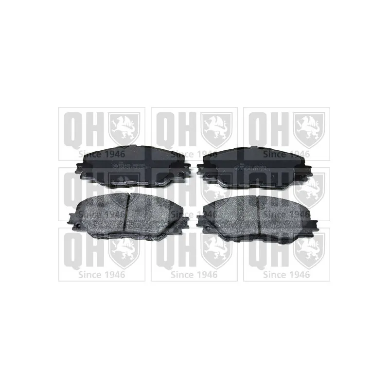 Jeu de 4 plaquettes de frein avant QUINTON HAZELL BP1601