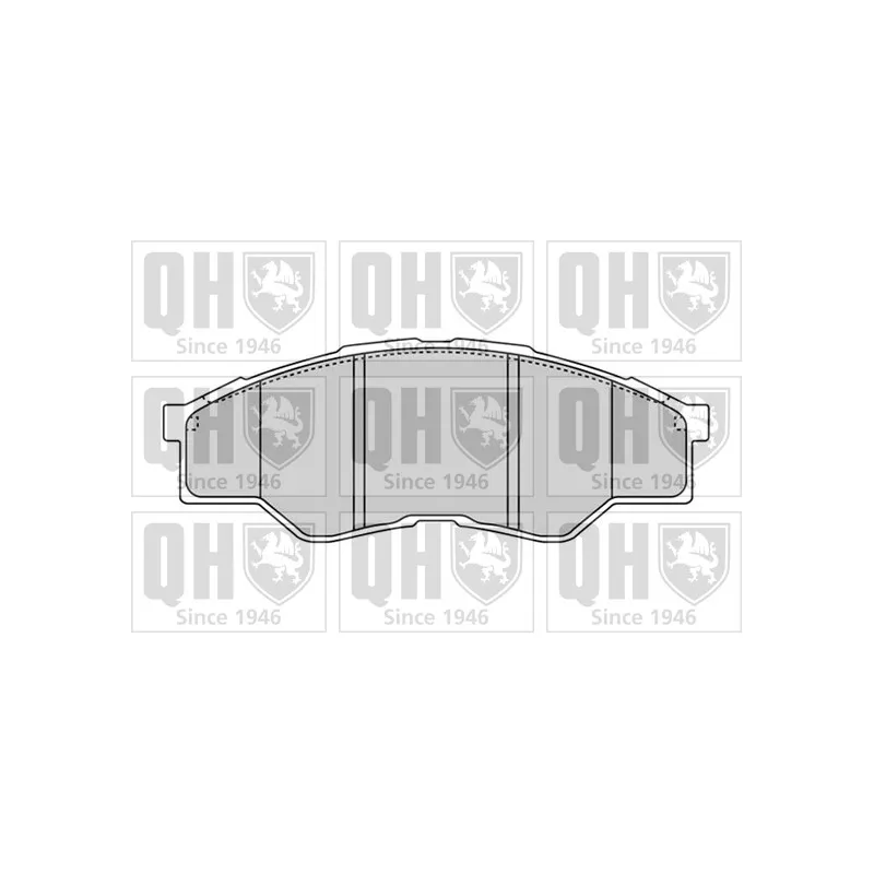 Jeu de 4 plaquettes de frein avant QUINTON HAZELL BP1604
