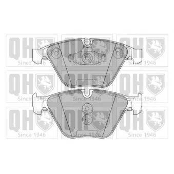 Jeu de 4 plaquettes de frein avant QUINTON HAZELL BP1605