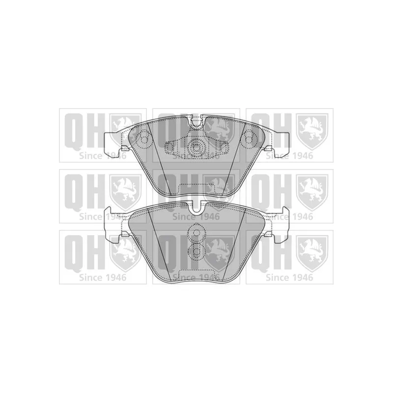 Jeu de 4 plaquettes de frein avant QUINTON HAZELL BP1605