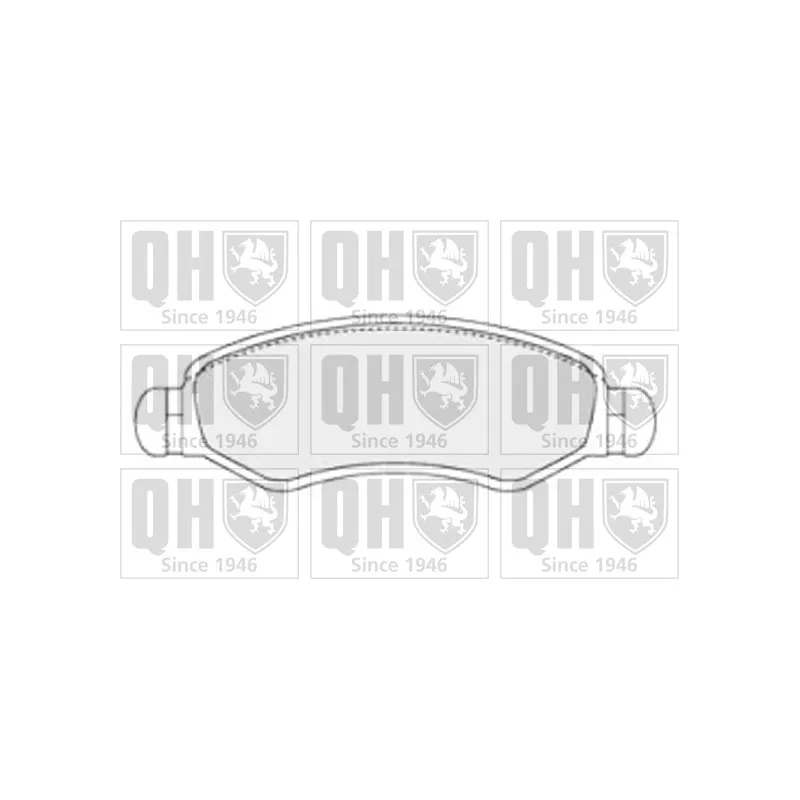 Jeu de 4 plaquettes de frein avant QUINTON HAZELL BP1609