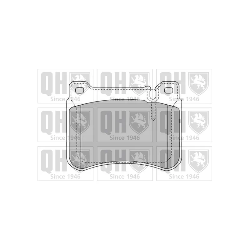 Jeu de 4 plaquettes de frein avant QUINTON HAZELL BP1612