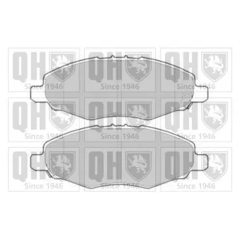 Jeu de 4 plaquettes de frein avant QUINTON HAZELL BP1615