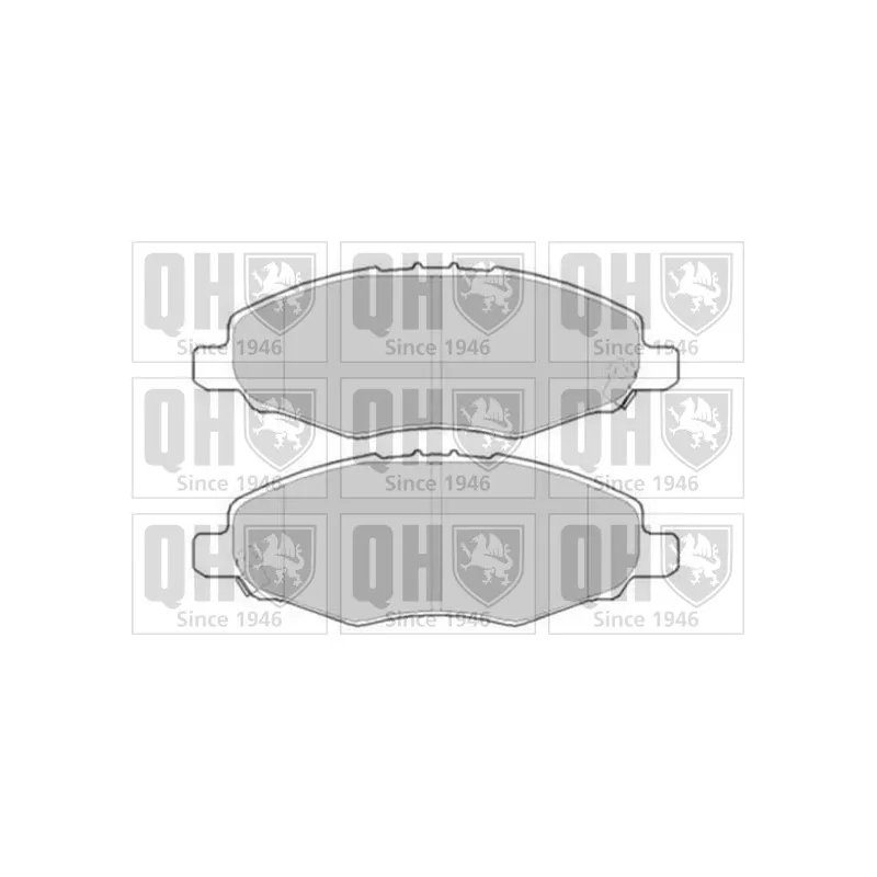 Jeu de 4 plaquettes de frein avant QUINTON HAZELL BP1615