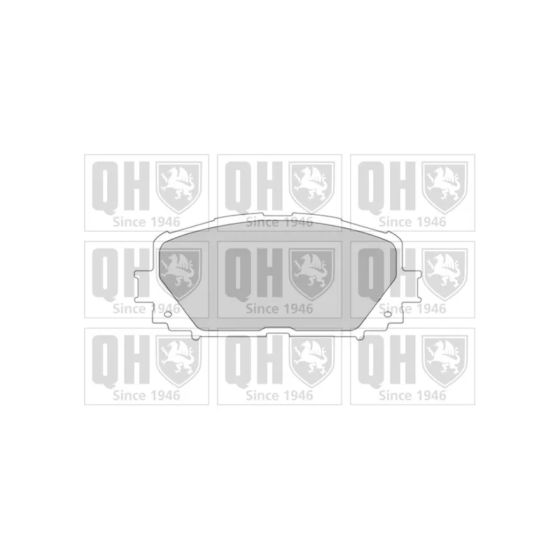 Jeu de 4 plaquettes de frein avant QUINTON HAZELL BP1617